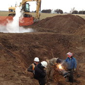 12inch Pipeline Welding Prep for Hydrostatic Testing